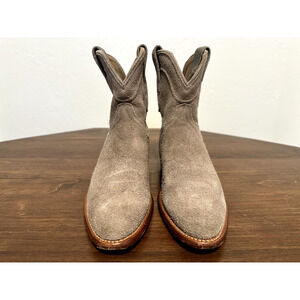 Tecovas Lucy Boots Women Gray Western Suede Shoes Sz us 7.5 B